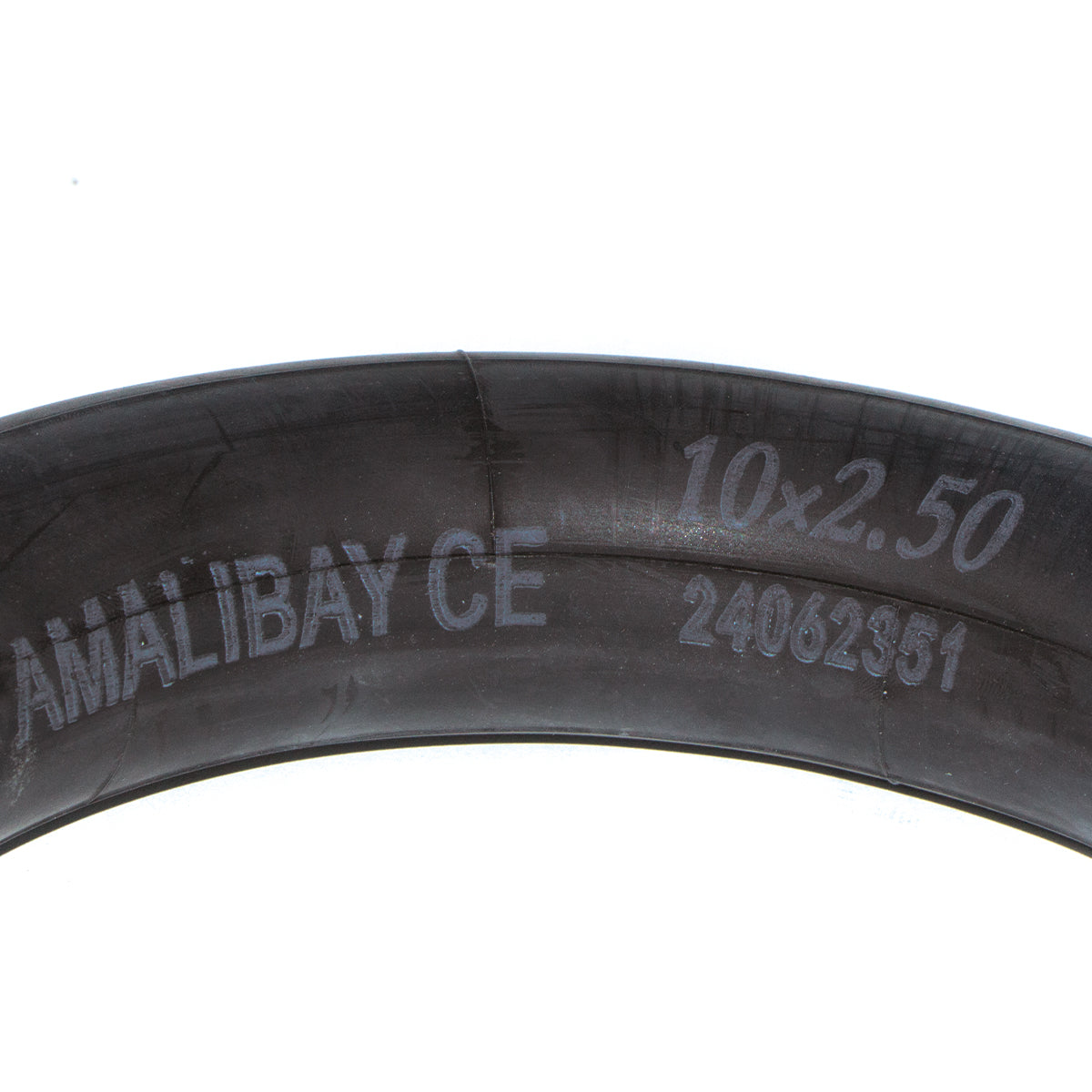 Marquage 10x2.50 Amalibay sur le flanc de la chambre à air