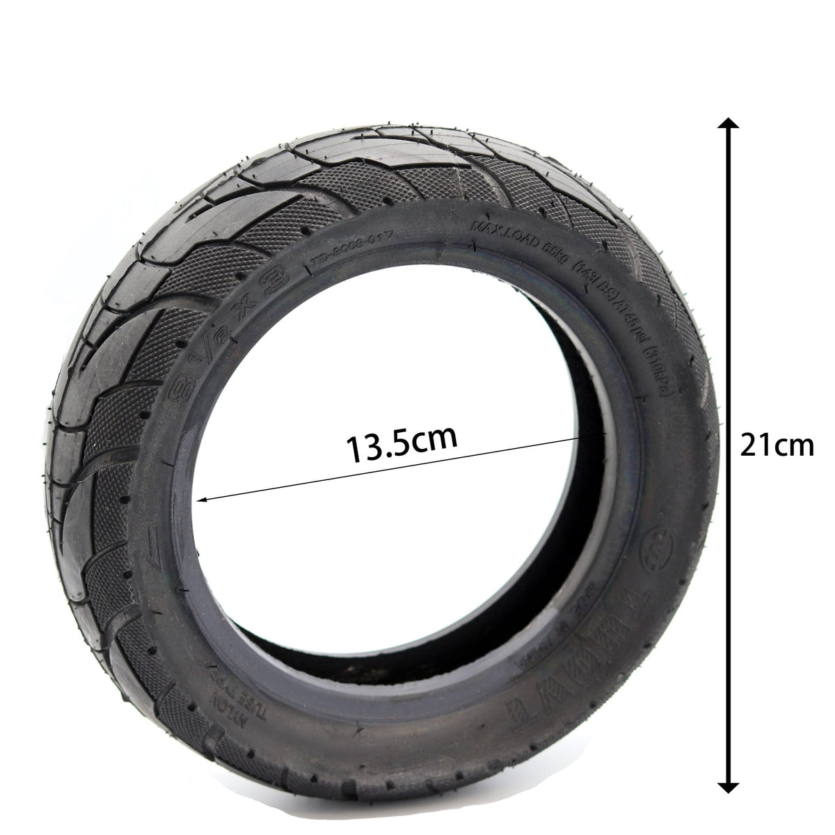 Taille du pneu renforcé TUOVT 8.5x3 pour trottinette électrique