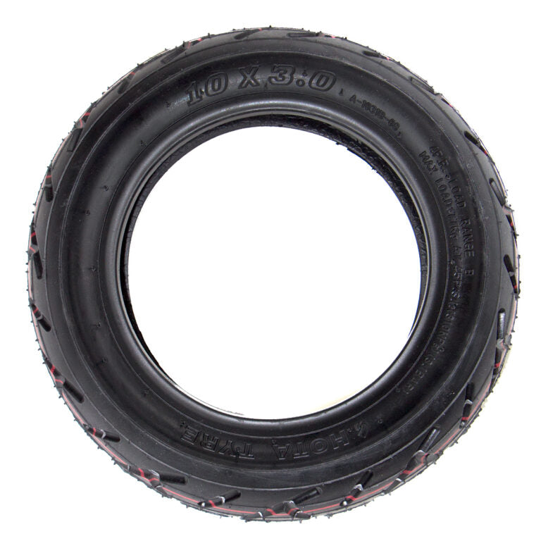 Pneu 10x3-6 Hota vu de face, crampons de la bande de roulement
