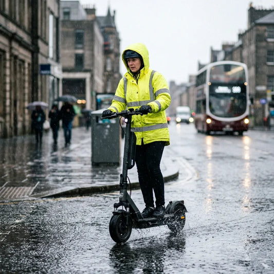 Trottinette électrique sous la pluie : risques
