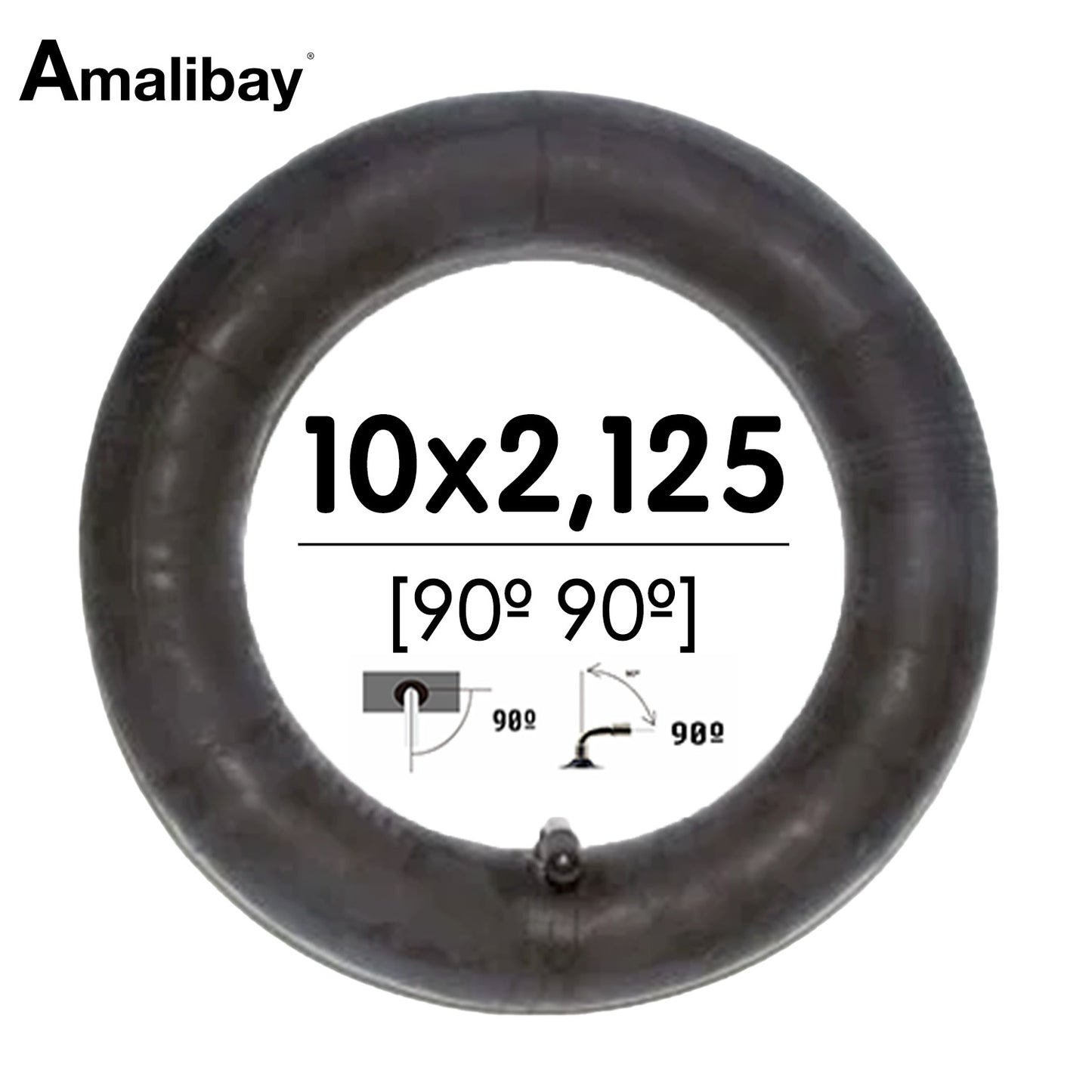 Chambre à air 10×2.125 (valve 90º 90º)