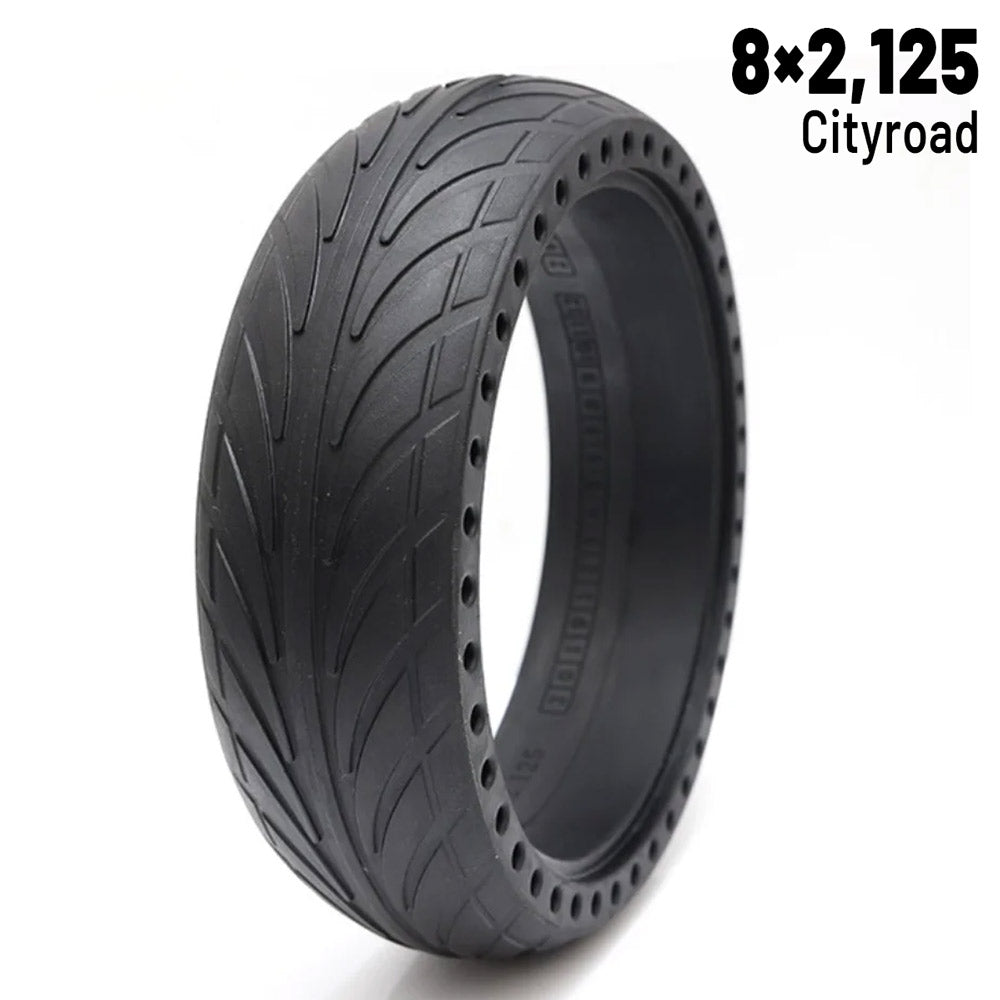 Pneu plein alvéolé 8x2.125 pour trottinette Ninebot ES2