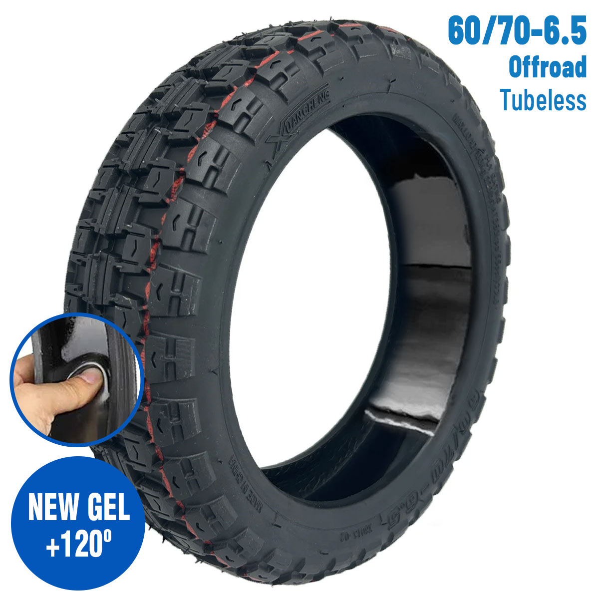 pneu gel 60/70-6.5 pour trottinette électrique 