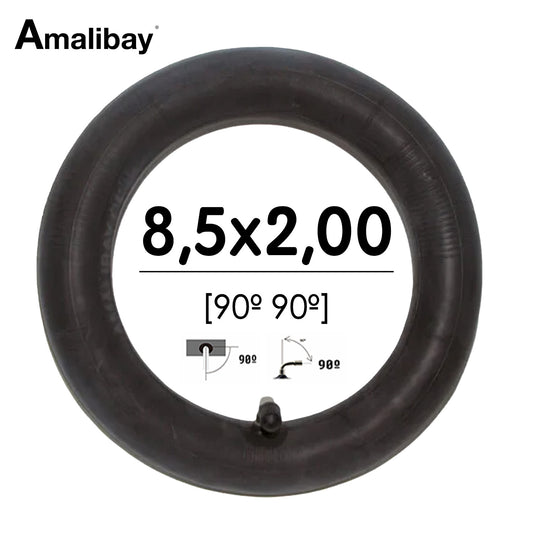 Chambre à air 8 1/2x2 (50-134) renforcée avec valve 90x90 pour pneu de trottinette électrique