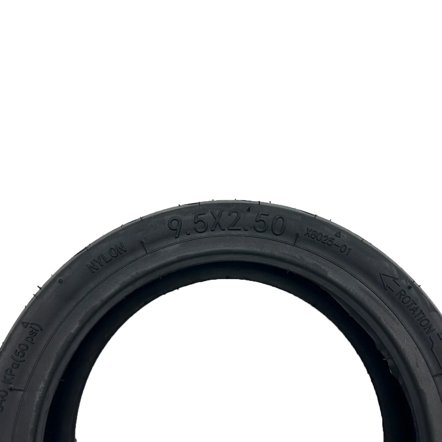 Taille Pneu tubeless 9.5x2.50 avec gel interne anti-crevaison