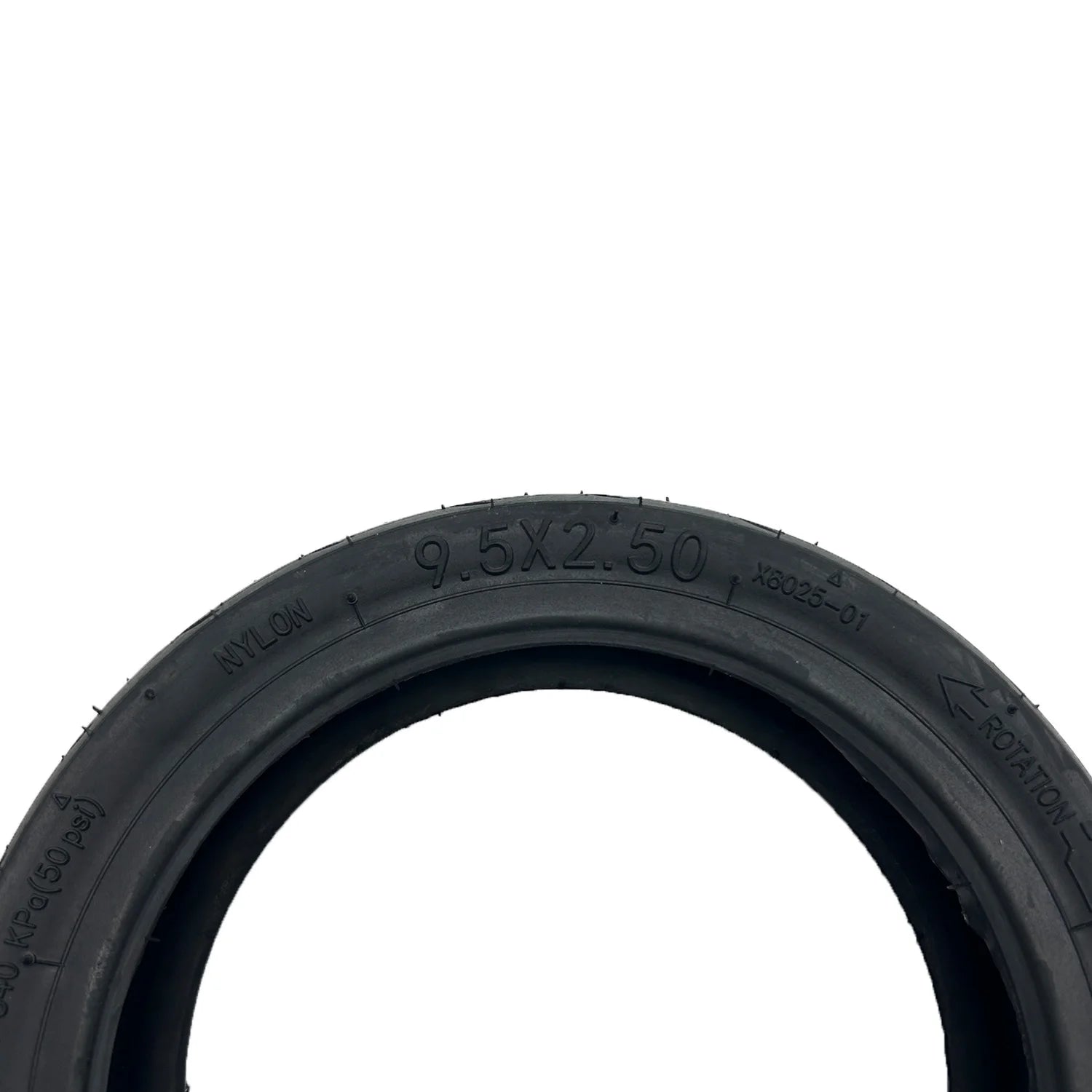 Taille Pneu tubeless 9.5x2.50 avec gel interne anti-crevaison