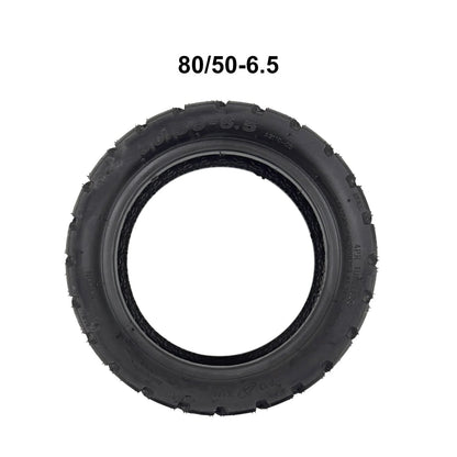 Structure interne d'un pneu tubeless standard 80/50-6.5 pour jante 6.5 pouces.