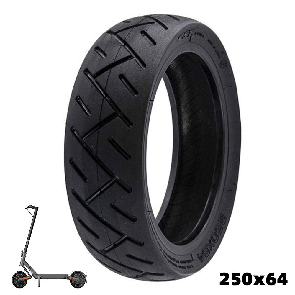 Pneu tubeless 250x64 CST pour trottinette Xiaomi 4 Ultra et Navee S65 – pneu large, stabilité renforcée, montage sans chambre à air

