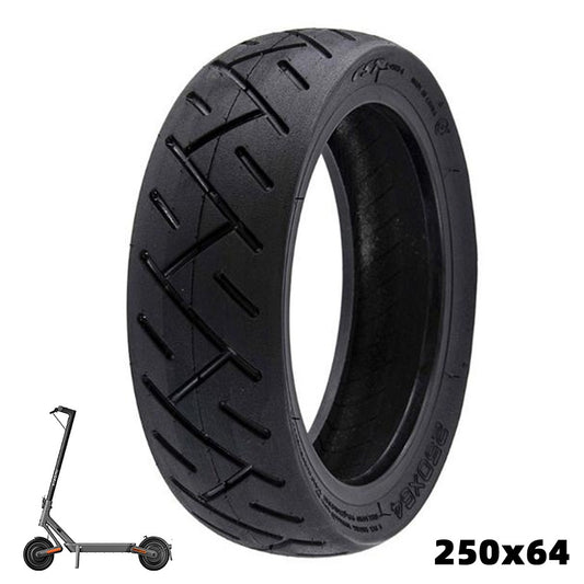 Pneu tubeless 250x64 CST pour trottinette Xiaomi 4 Ultra et Navee S65 – pneu large, stabilité renforcée, montage sans chambre à air
