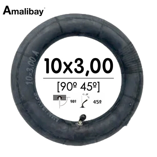 Chambre à air 10×3 valve 90°×45°