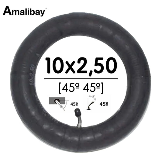 chambre à air 10x2.50 45°-45° trottinette électrique 