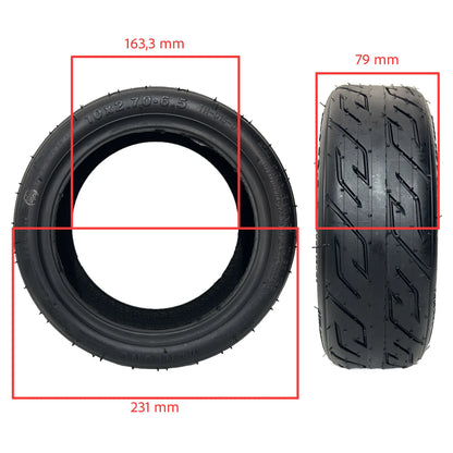 Pneu route 10x2.70-6.5 tubeless avec gel anti crevaisons pour trottinette électrique