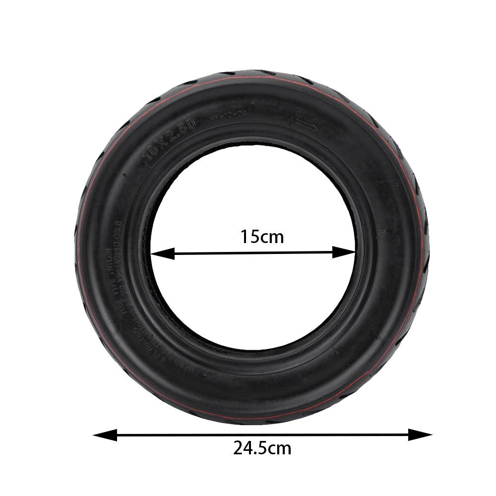 Profil latéral du pneu route CST 10×2.50‑6 avec structure renforcée