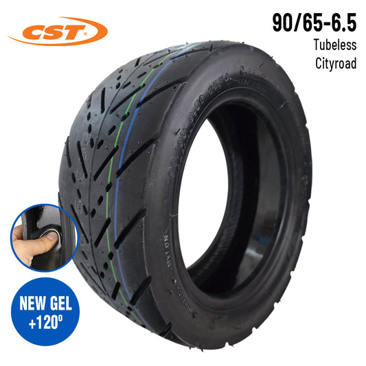 Pneu 90/65-6.5 tubeless avec gel anti-crevaison pour trottinette Dualtron Thunder, Storm