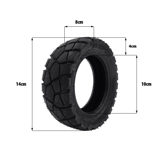 Pneu semi off road 9x3.0-5.5 tubeless pour trottinette électrique Kukirin G2 Pro 2024
