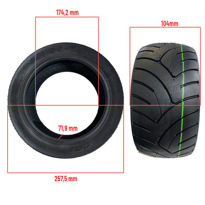 Pneu 90/55-7 route avec gel anti-crevaison
