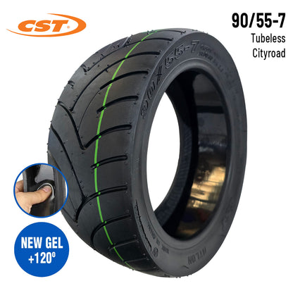 Pneu 90/55-7 route avec gel anti-crevaison