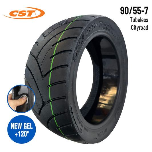 Pneu 90/55-7 route avec gel anti-crevaison