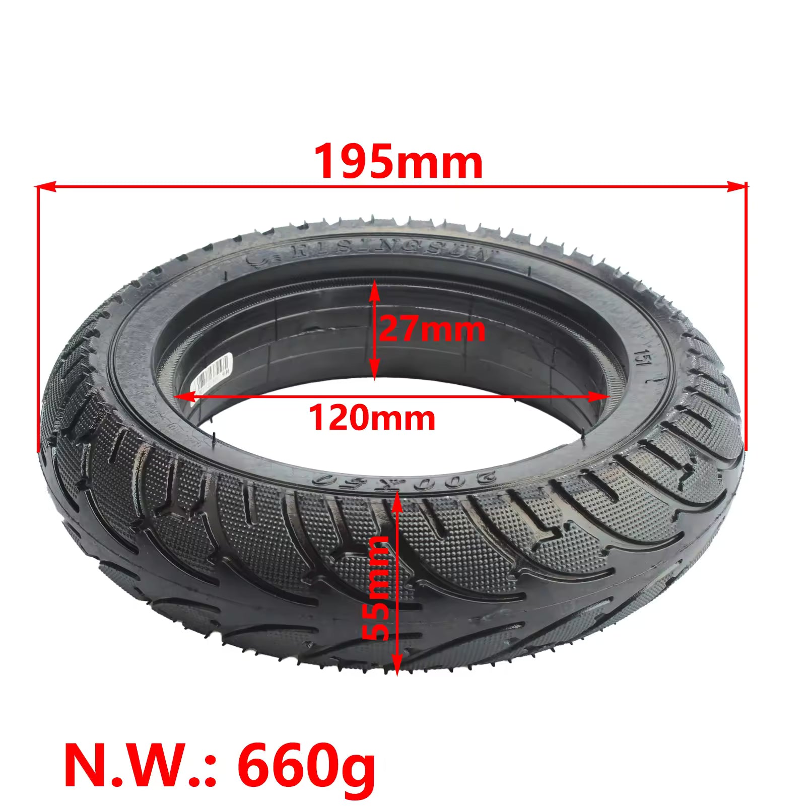 Pneu plein 200x50 pour trottinette E-twow et Speedway Mini 4 Pro