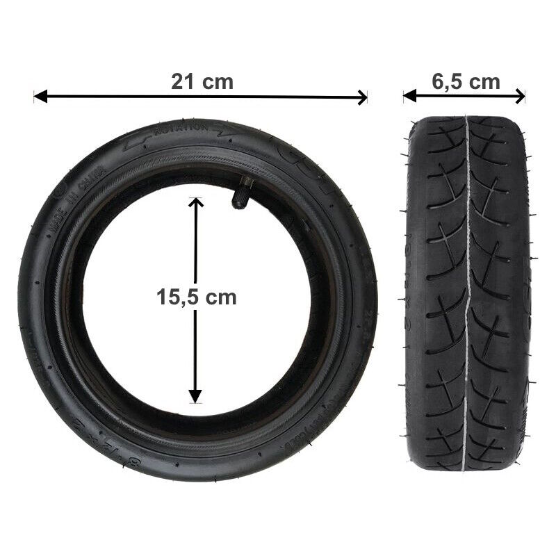 Taille 8.5 x 2 (50-156) pour trottinette Xiaomi M365, Pro